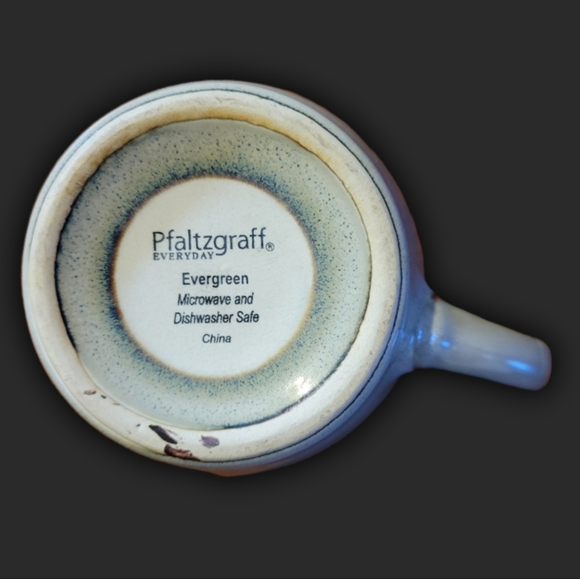 1 Vtg Coffee Tea Hot Chocolate Cup Pfaltzgraff "Evergreen" - Picture 6 of 8